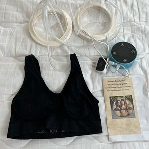 Bosom Beauty Electric Massage Breast Enlargement Pump Bra Set XXL like new